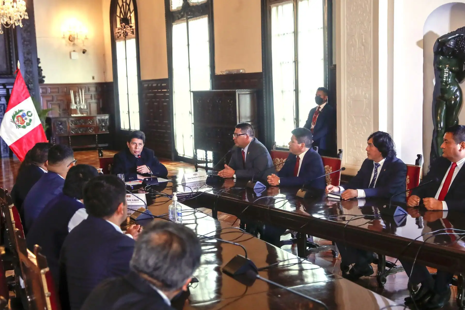 Presidente de la República, Pedro Castillo, se reunió con trabajadores del Poder Judicial.
Foto: ANDINA/Prensa Presidencia