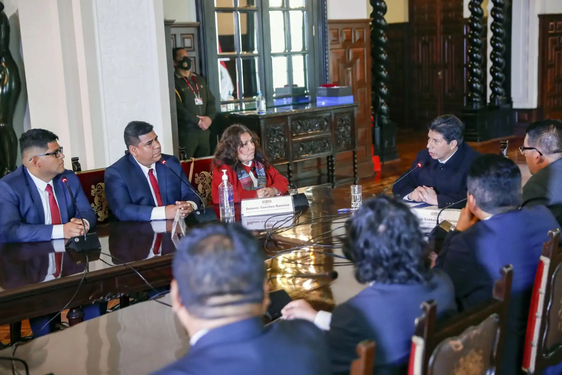 Presidente de la República, Pedro Castillo, se reunión con trabajadores del Poder Judicial.
Foto: ANDINA/Prensa Presidencia