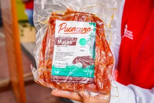 En la ExpoAmazónica 2022 el Instituto Tecnológico de la Producción presenta entre sus novedades el "Ahumado de carne de monte de majas y sajino" elaborados por la comunidad nativa de Tigre, de la provincia y departamento de Loreto. ANDINA/Difusión