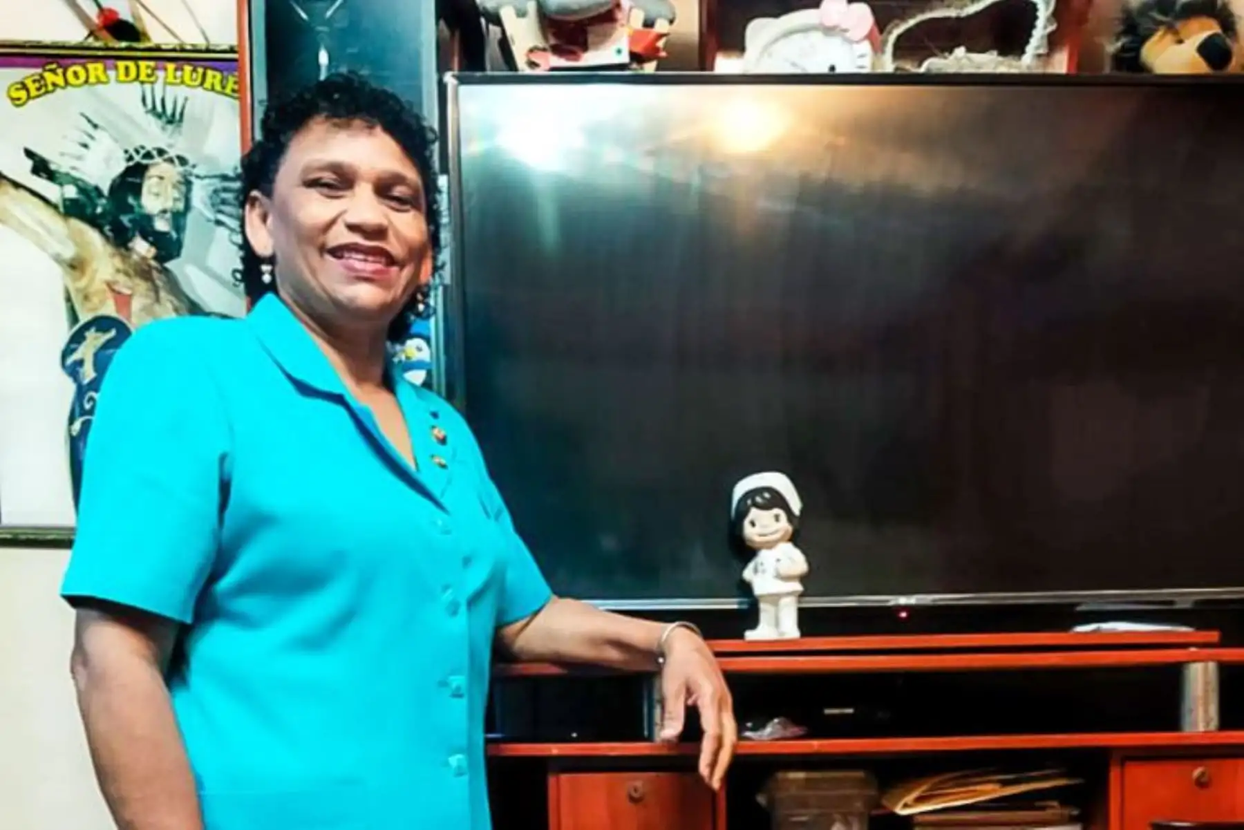 Enfermera del área de emergencia del Hospital Dos de Mayo, Bertha Boza Bustios, es un ejemplo de profesional de la salud, trabajadora y con vocación de servicio. ANDINA/ Andina.