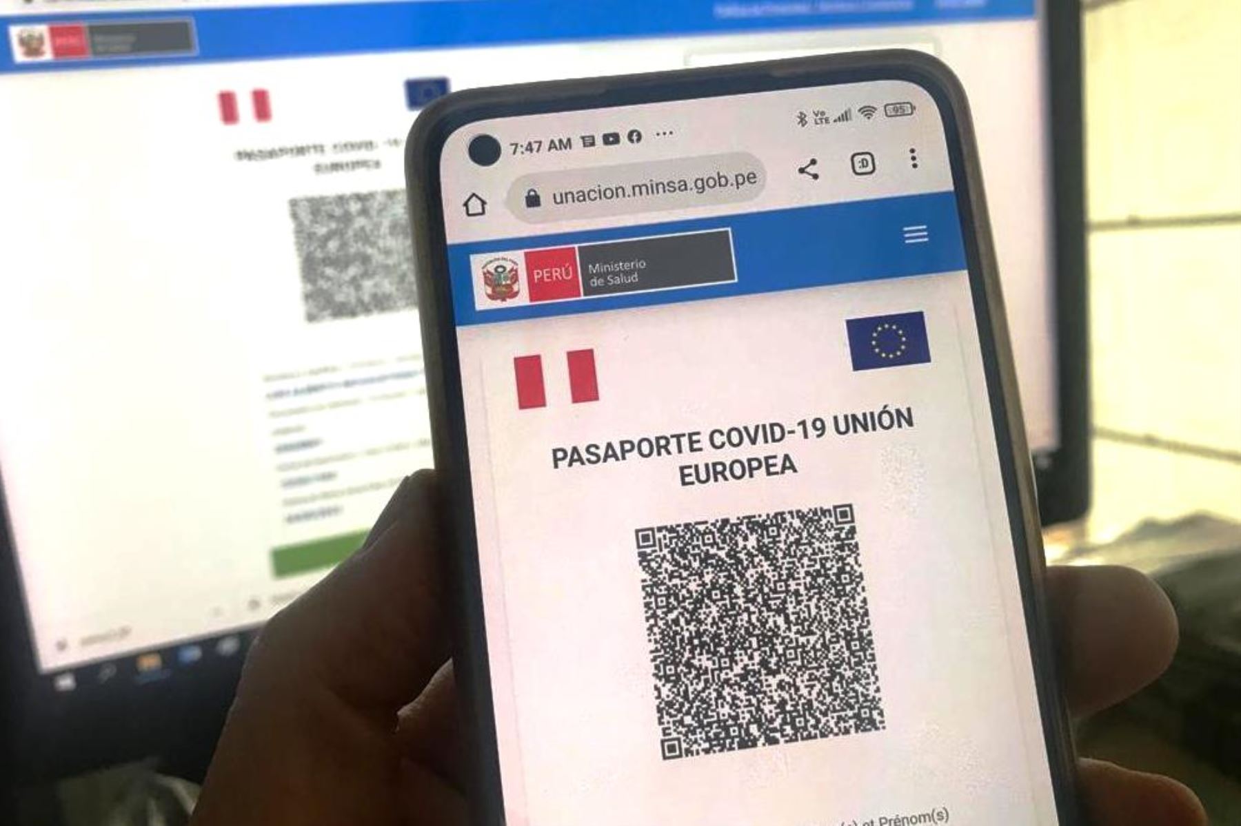 Conoce aquí cómo descargar tu pasaporte covid-19 para ingresar a Europa. Foto: ANDINA/Difusión.