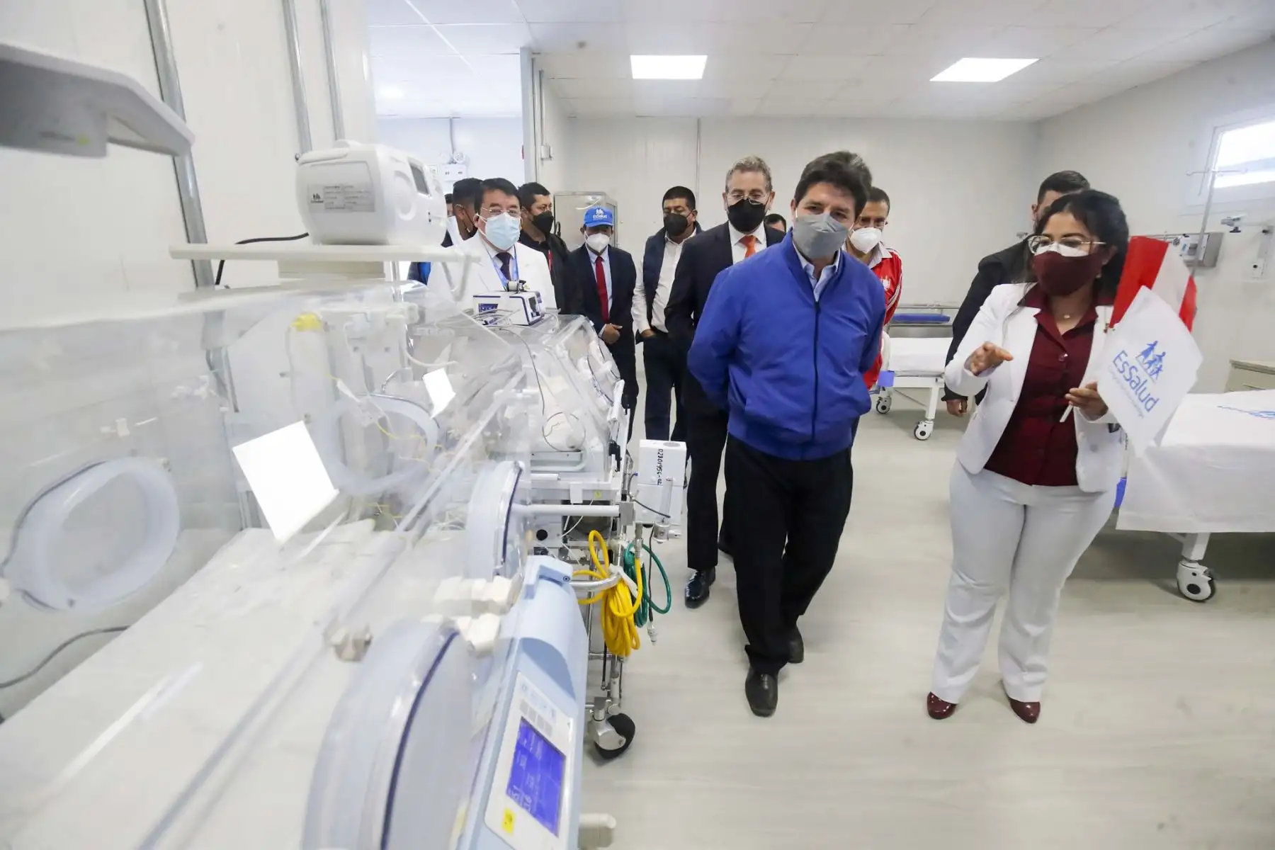 Presidente de la República, Pedro Castillo, inaugura el Hospital Bicentenario Chao de EsSalud, en la región La Libertad.
Foto: ANDINA/Prensa Presidencia