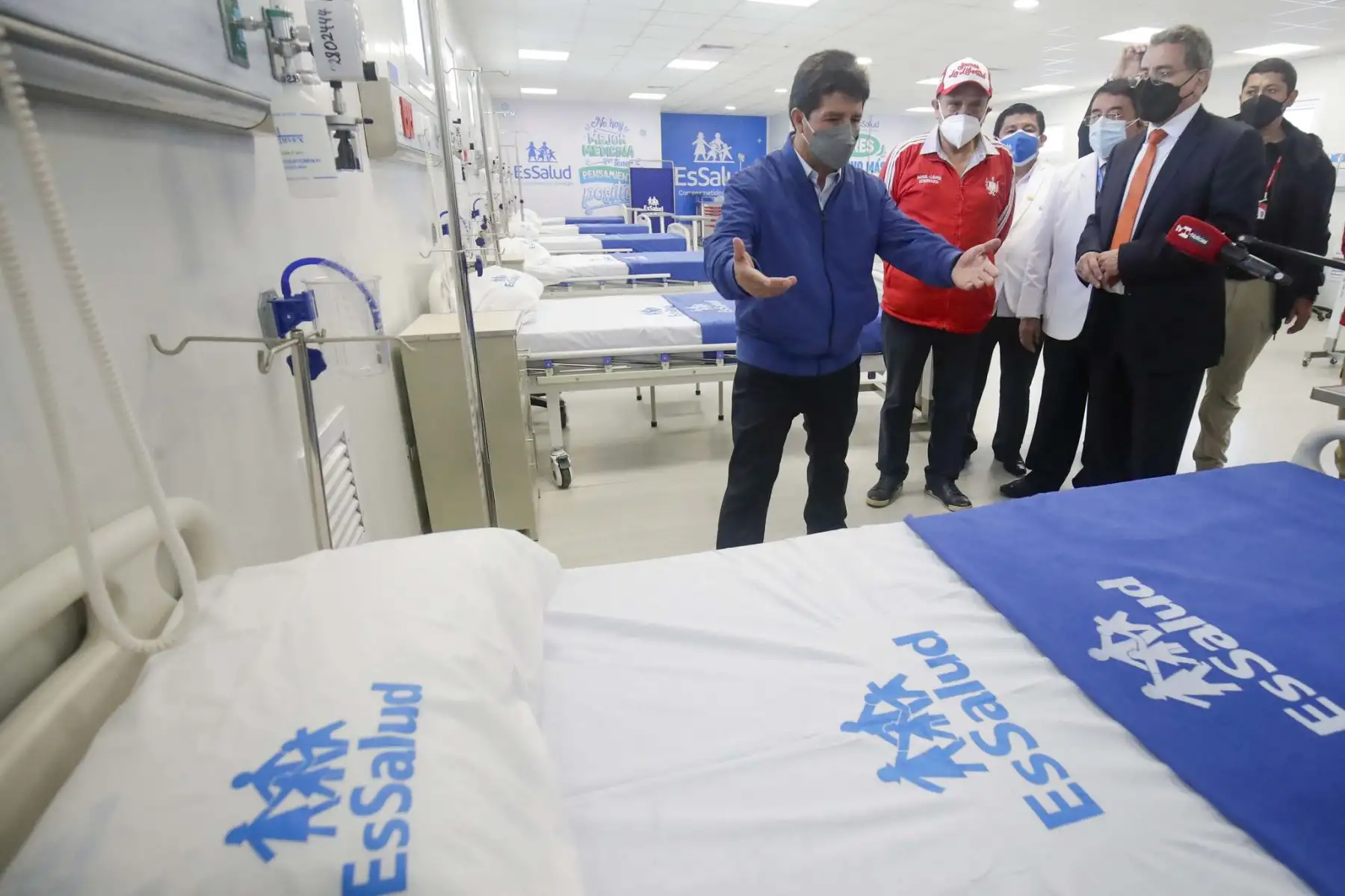 Presidente de la República, Pedro Castillo, inaugura el Hospital Bicentenario Chao de EsSalud, en la región La Libertad.
Foto: ANDINA/Prensa Presidencia