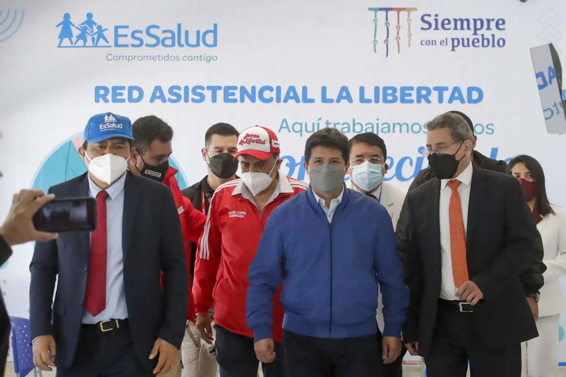 Presidente de la República, Pedro Castillo, inaugura el Hospital Bicentenario Chao de EsSalud, en la región La Libertad.
Foto: ANDINA/Prensa Presidencia