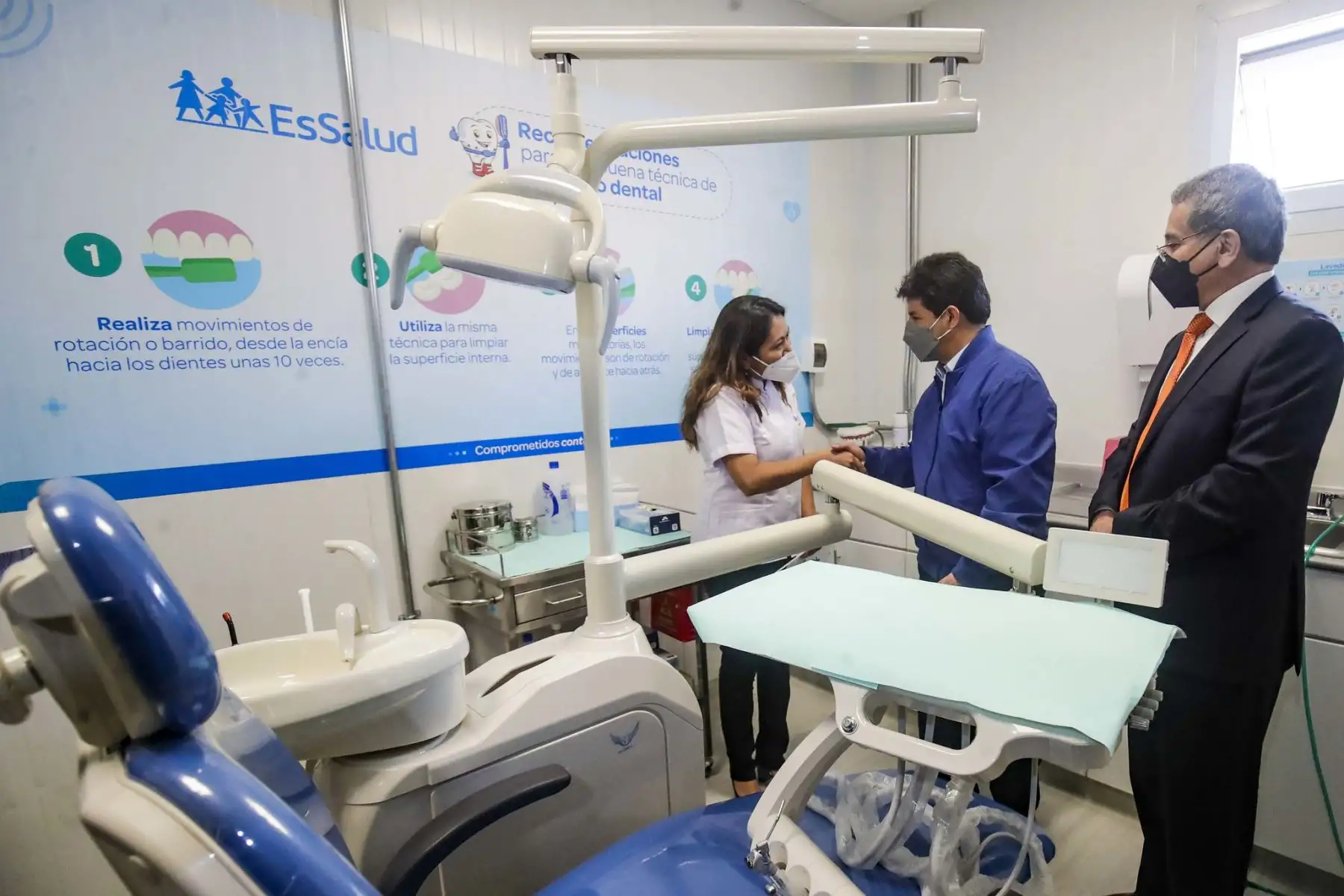 Presidente de la República, Pedro Castillo, inaugura el Hospital Bicentenario Chao de EsSalud, en la región La Libertad.
Foto: ANDINA/Prensa Presidencia
