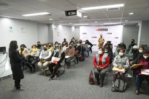 Jornadas de trabajo con las representantes de las ollas comunes de Lima. Foto: ANDINA/Difusión