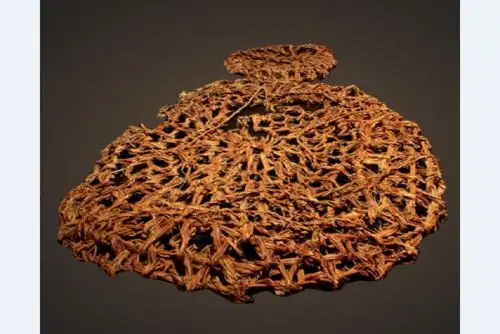 “Megashicra” o bolsa elaborada con fibra vegetal hallada en el sitio arqueológico Vichama, que conmemora 15 años del inicio de investigación y puesta en valor.