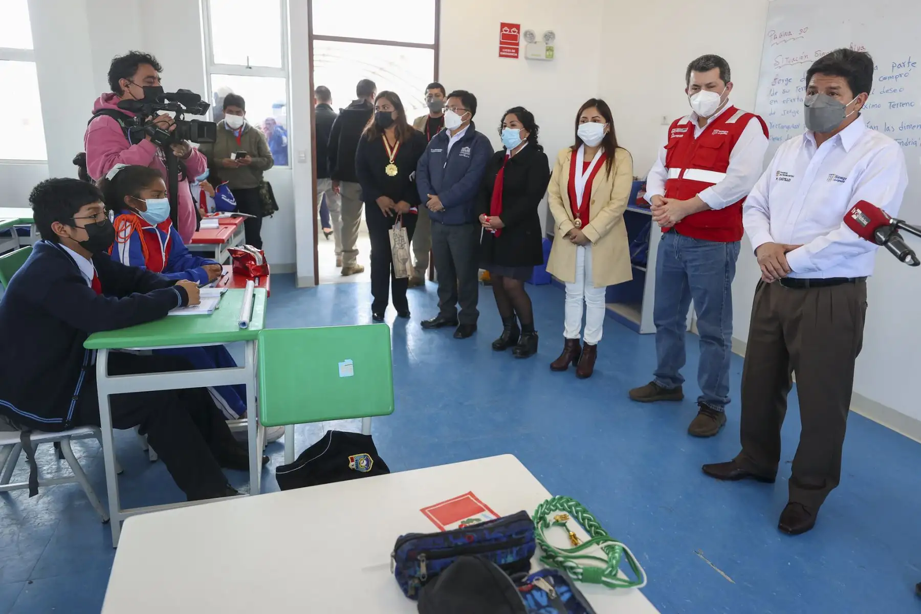 Presidente de la República, Pedro Castillo, inaugura Institución Educativa N° 88034 Pedro Ruiz Gallo, en la región Áncash.
Foto: ANDINA/ Prensa Presidencia