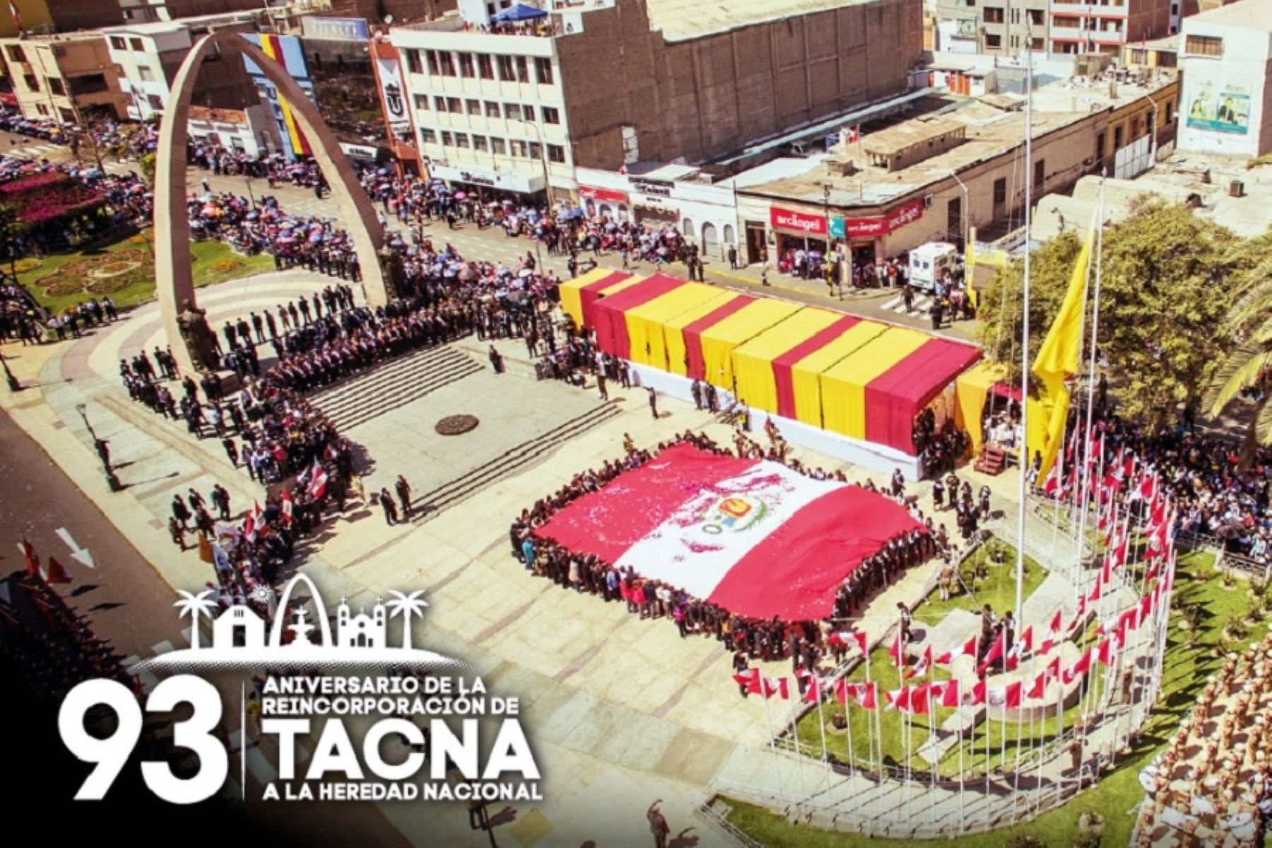 Protagonista de una de las páginas más gloriosas de nuestra historia, el departamento de Tacna celebra este 28 de agosto su 93 aniversario de reincorporación al territorio peruano.