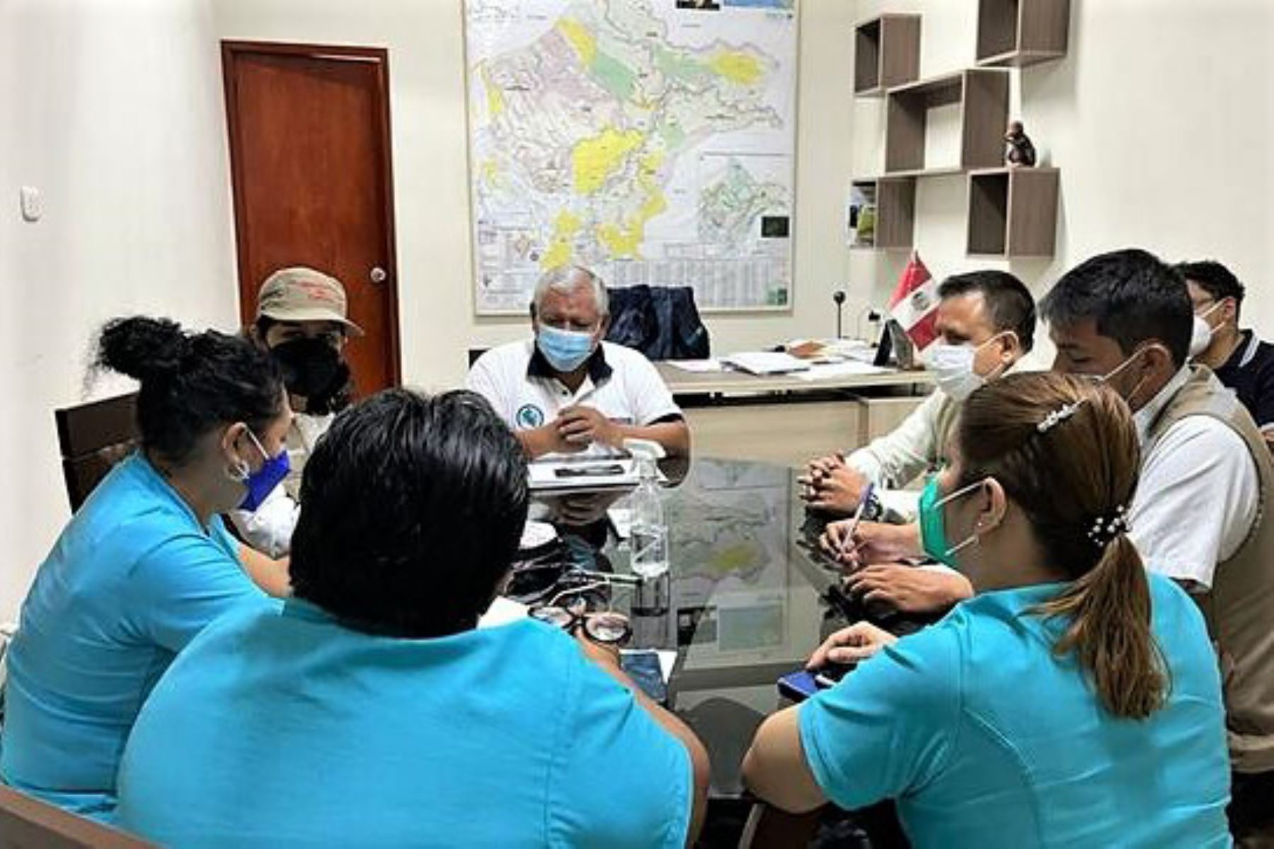 Reunión de coordinación en la ciudad de Iquitos. Foto: ANDINA/Difusión