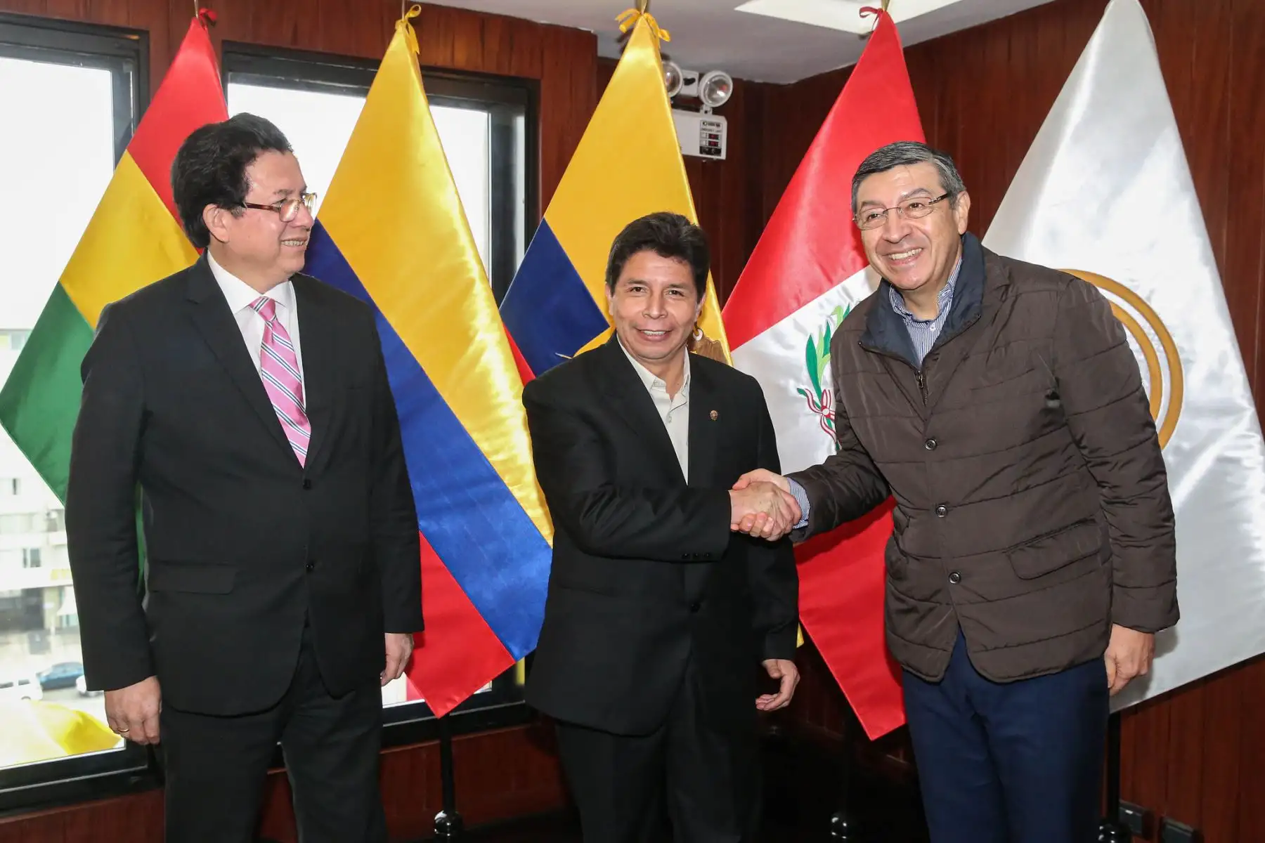 Presidente de Perú, Pedro Castillo visitó sede de la Secretaría General de la Comunidad Andina.
Foto: ANDINA/Prensa Presidencia