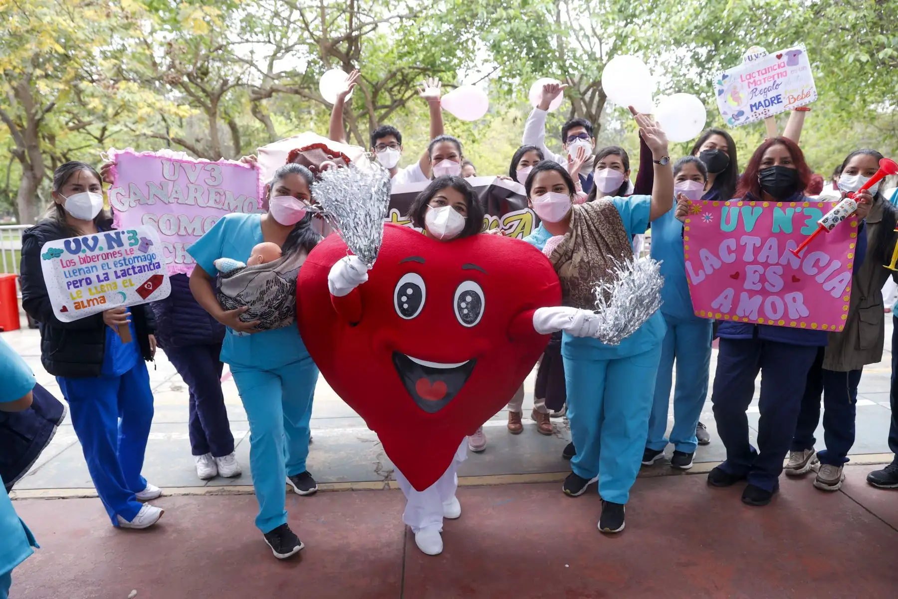 En el marco de la Semana de La Lactancia Materna el Ministerio de Salud premio al bebé mamoncito 2022. Foto: ANDINA/Carla Patiño