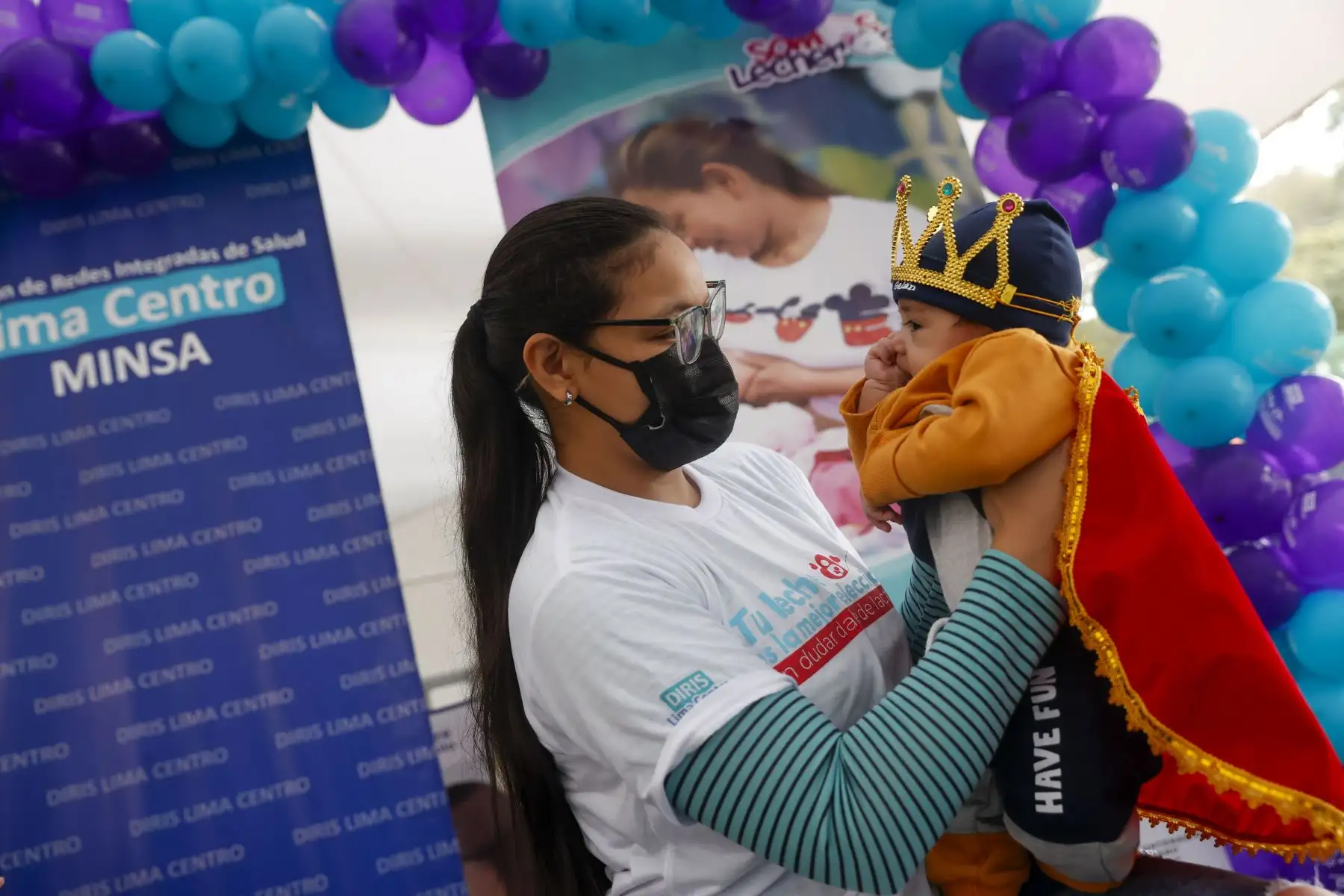 En el marco de la Semana de La Lactancia Materna el Ministerio de Salud premio al bebé mamoncito 2022. Foto: ANDINA/Carla Patiño