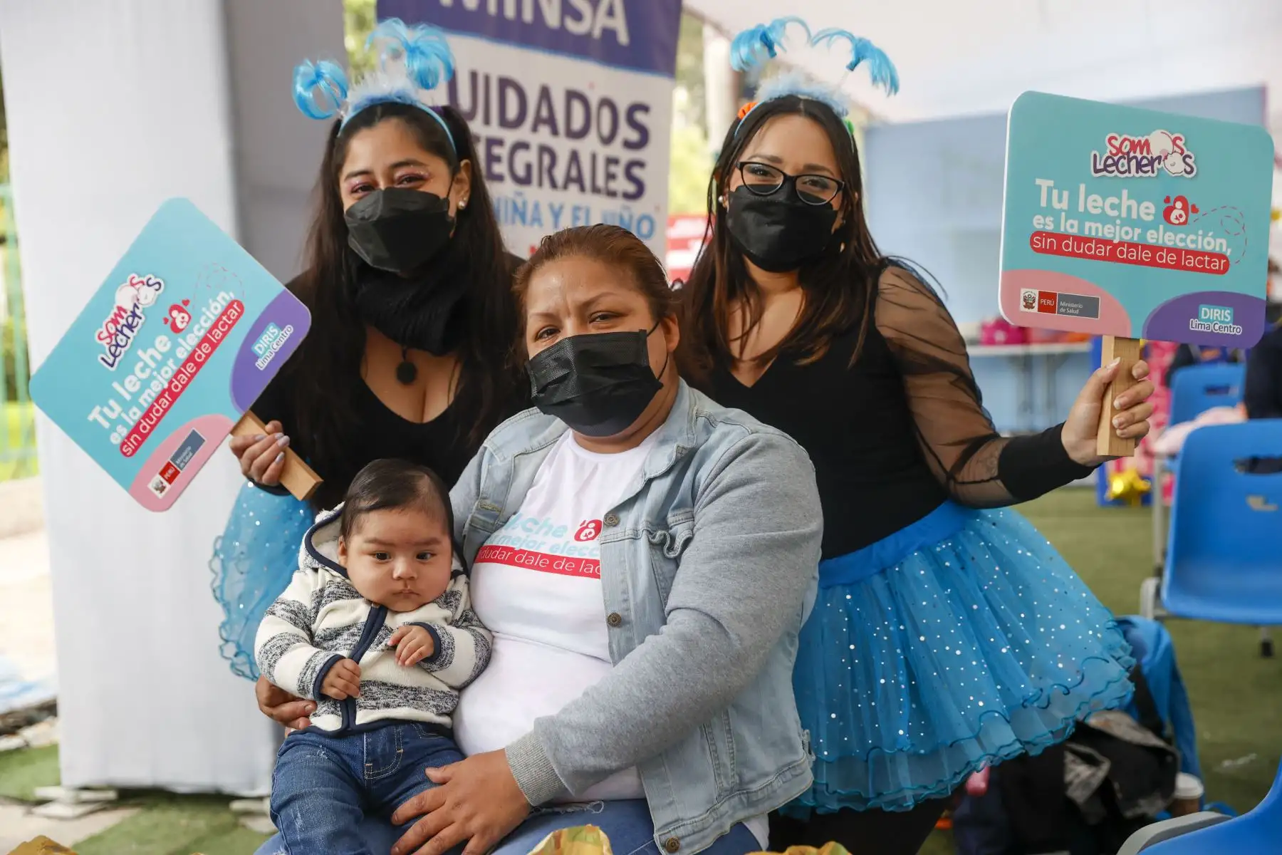 En el marco de la Semana de La Lactancia Materna el Ministerio de Salud premio al bebé mamoncito 2022. Foto: ANDINA/Carla Patiño