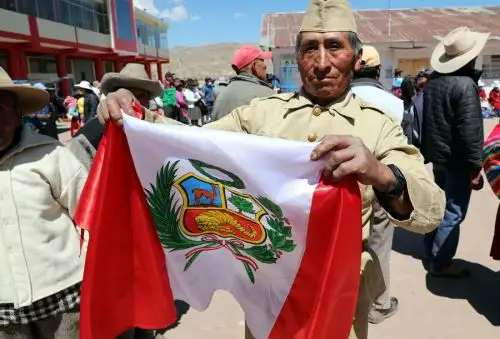 Pedro Segundo Halanocca Checcori, beneficiario del Programa Nacional de Asistencia Solidaria Pensión 65, un valiente soldado cusqueño de 79 años con la moral al tope.