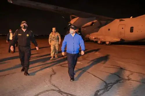 El presidente Pedro Castillo llegó a Tacna. Foto: ANDINA/Prensa Presidencia.