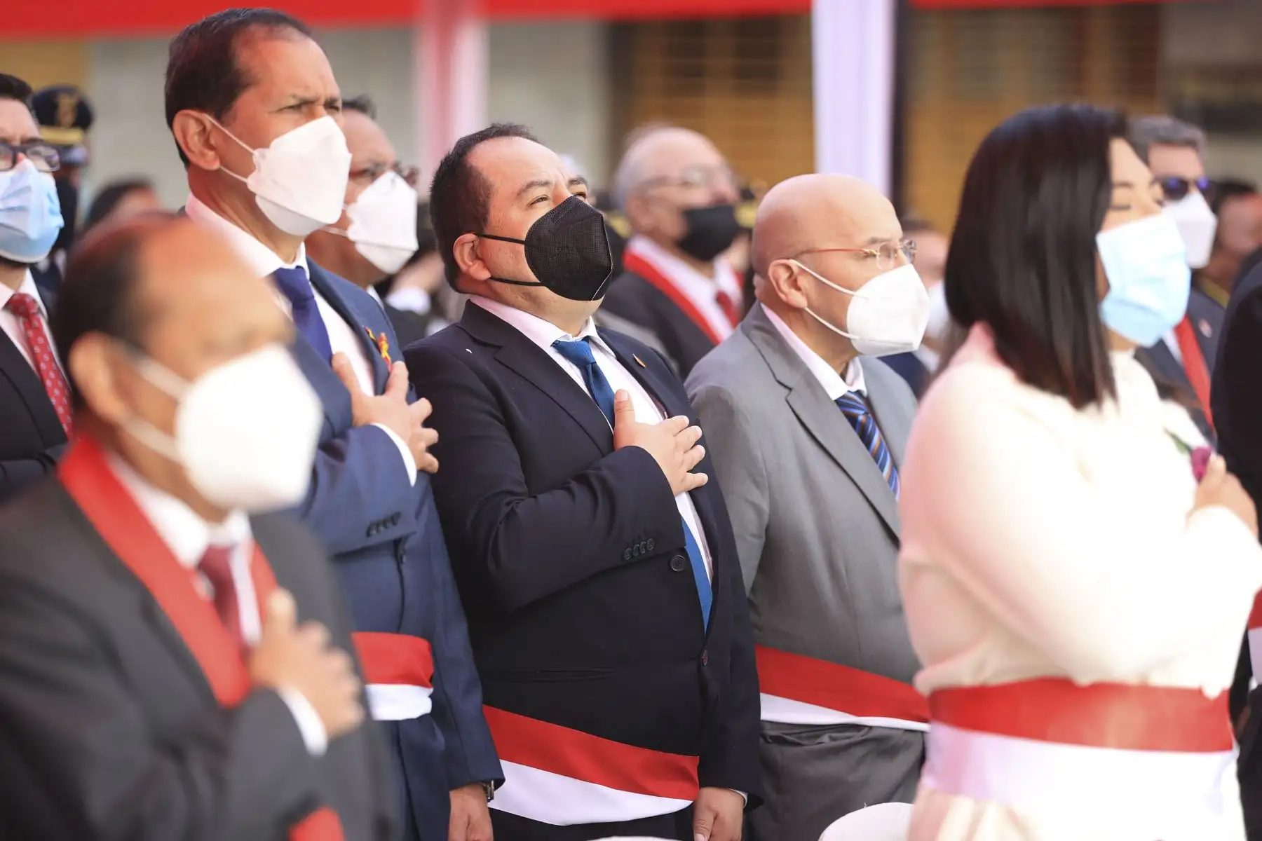Presidente de la República, Pedro Castillo, participa en homenaje a la mujer tacneña por el 93° aniversario de la reincorporación de Tacna al Perú. Foto: Presidencia Perú