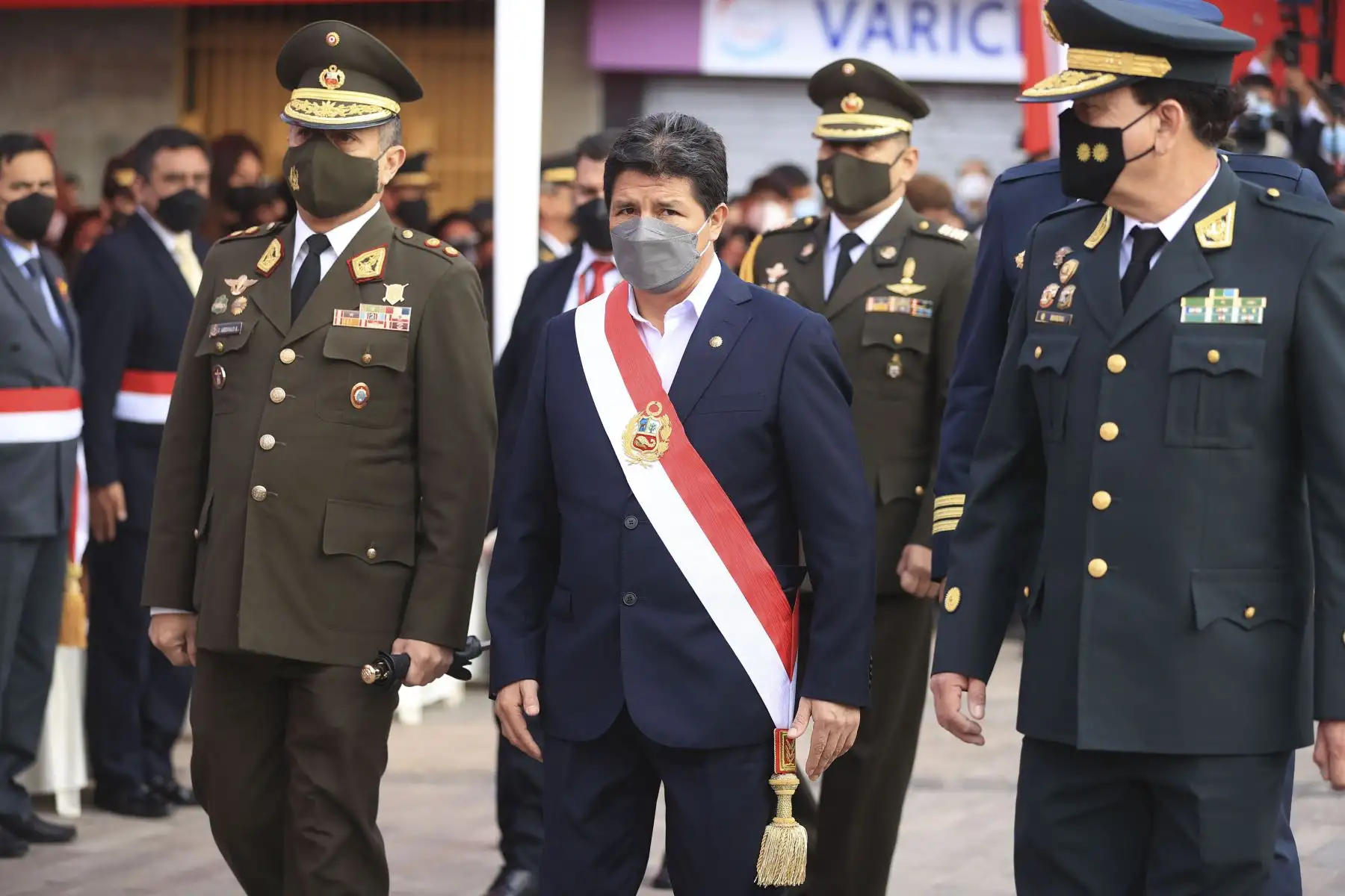 Presidente de la República, Pedro Castillo, participa en homenaje a la mujer tacneña por el 93° aniversario de la reincorporación de Tacna al Perú. Foto: Presidencia Perú