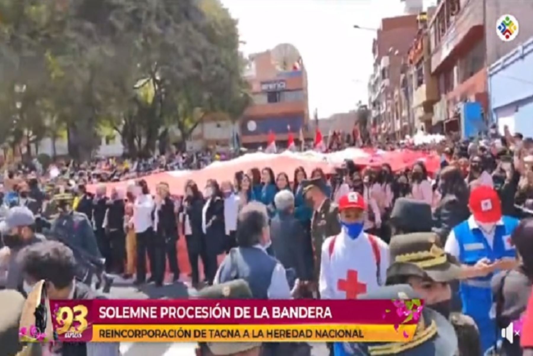 El 93 aniversario de la reincorporación de Tacna al territorio nacional está llena de espíritu patriótico e identidad nacional.