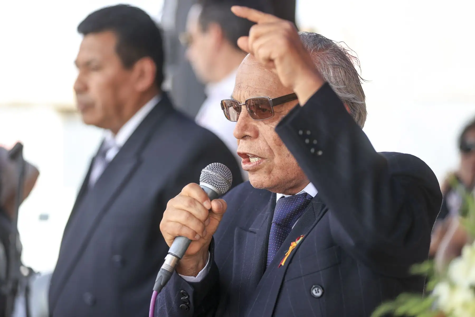 El presidente de la República, Pedro Castillo, se reúne con la población de Gregorio Albarracín, en Tacna. Foto: ANDINA/Prensa Presidencia