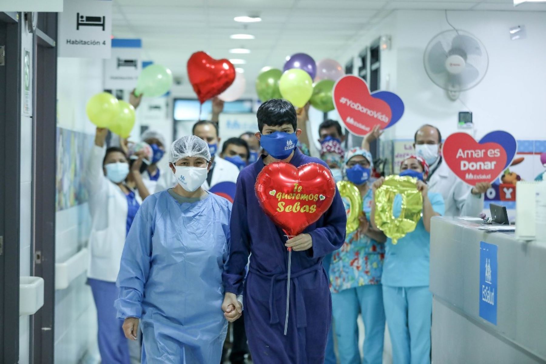 Incor: adolescente es el paciente número 100 de trasplante de corazón. Foto: ANDINA/Difusión.