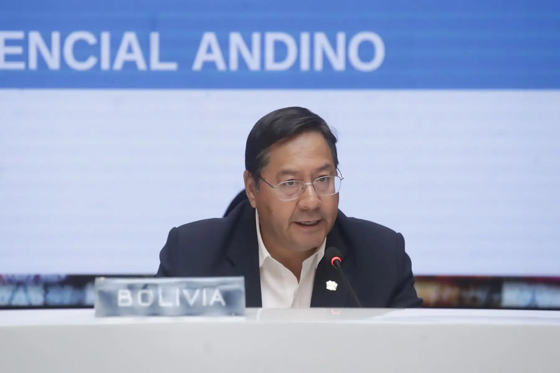 Presidente de Bolivia, Luis Arce participa en la XXII Reunión del Consejo Presidencial Andino. Foto: ANDINA/ Prensa Presidencia