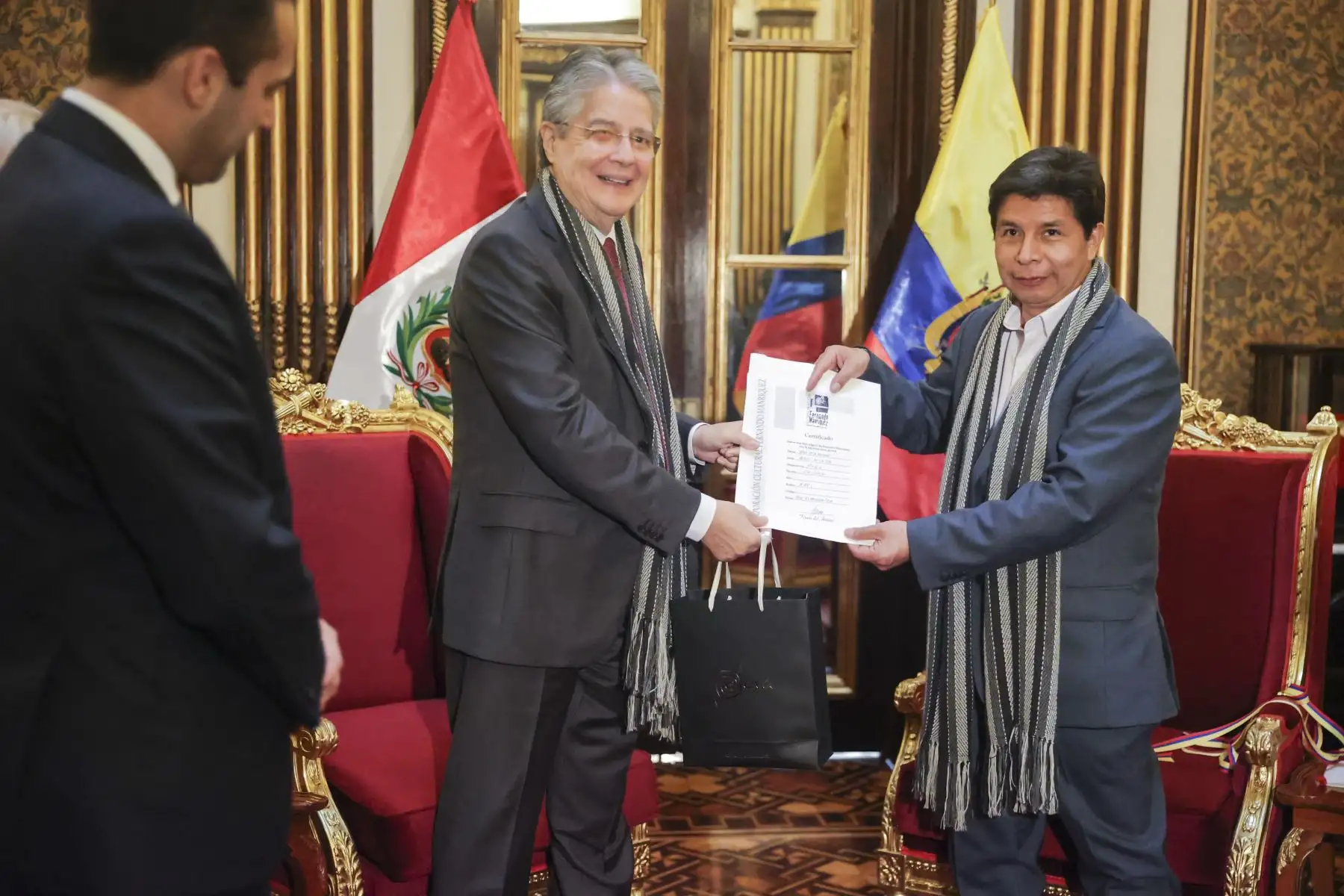 Presidente Pedro Castillo, sostuvo encuentro con sus homólogos de Colombia, Bolivia y Ecuador, en Palacio de Gobierno. Foto: ANDINA/ Prensa Presidencia