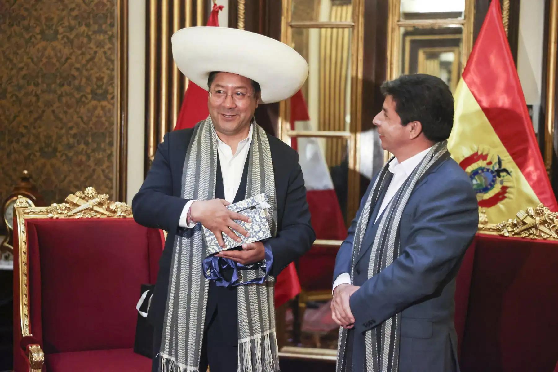 Presidente Pedro Castillo, sostuvo encuentro con sus homólogos de Colombia, Bolivia y Ecuador, en Palacio de Gobierno. Foto: ANDINA/ Prensa Presidencia