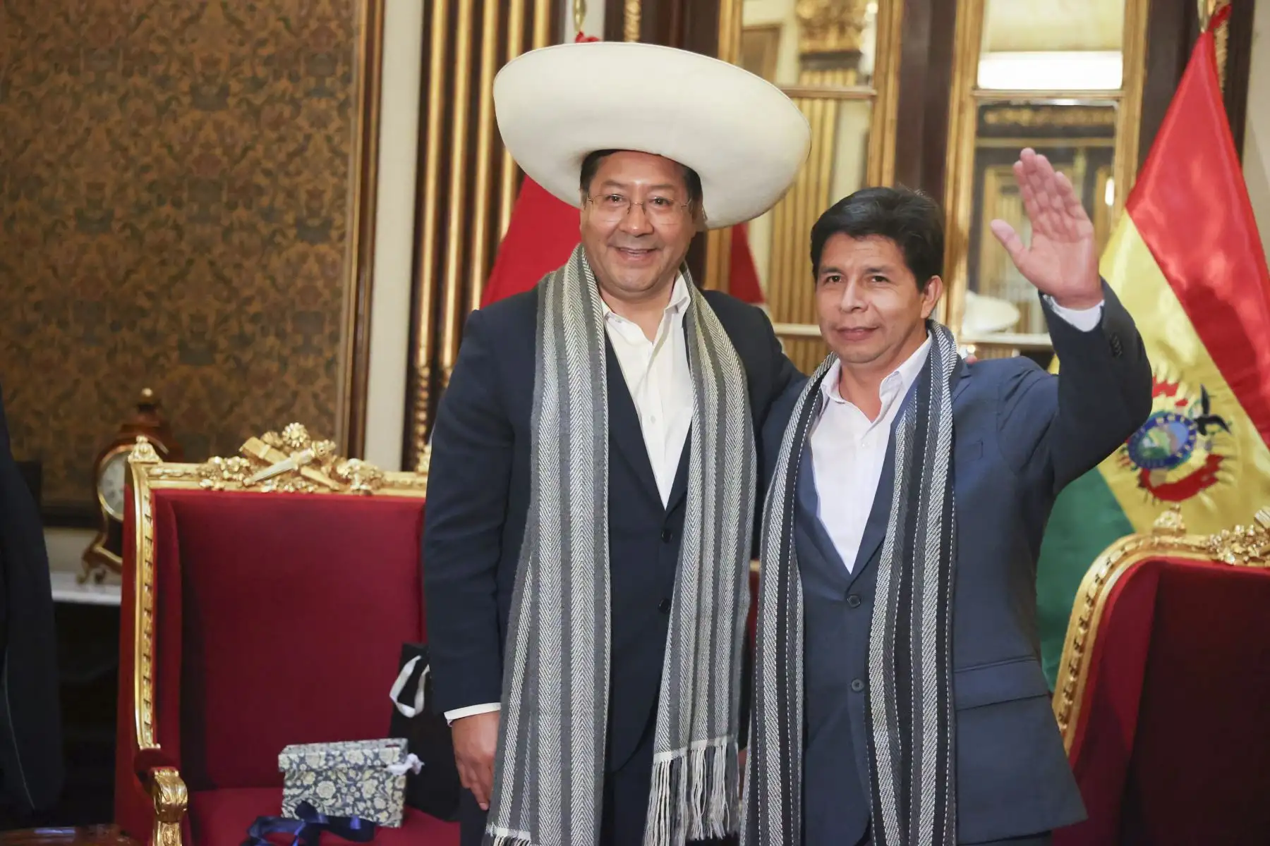 Presidente Pedro Castillo, sostuvo encuentro con sus homólogos de Colombia, Bolivia y Ecuador, en Palacio de Gobierno. Foto: ANDINA/ Prensa Presidencia