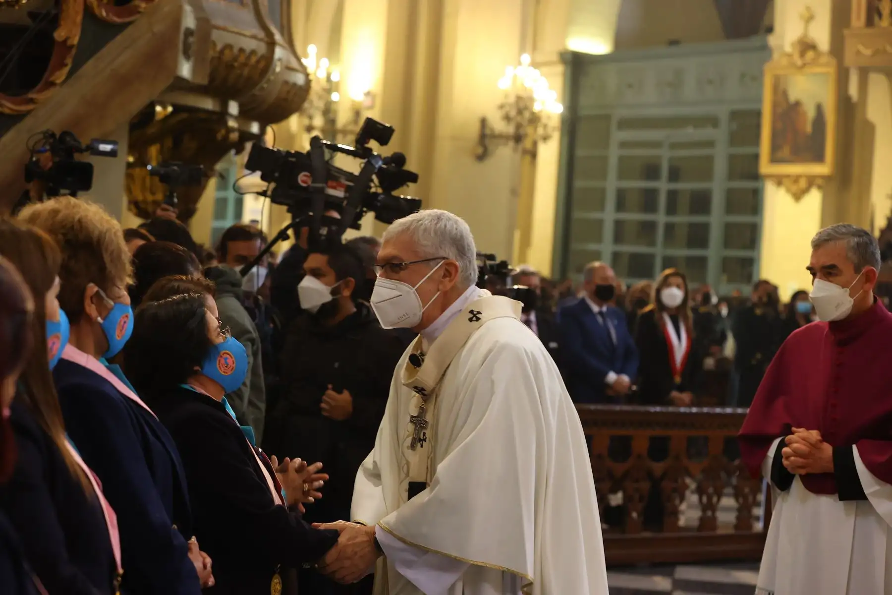 Misa en homenaje a Santa Rosa de Lima, en la Catedral de Lima.Foto: ANDINA/Andrés Valle