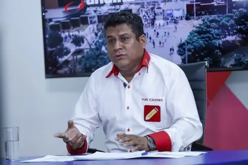 Yuri Castro, candidato a la Alcaldía de Lima de Perú Libre. ANDINA/Renato Pajuelo