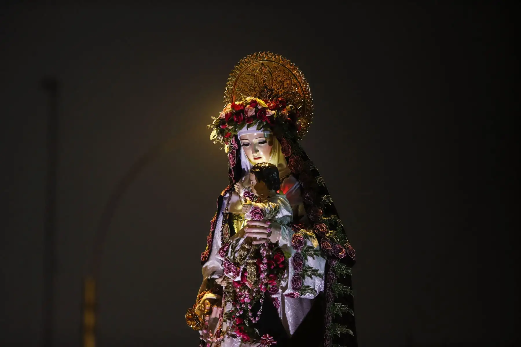 Cientos de fieles llegaron al Santuario de Santa Rosa de Lima y acompañaron la imagen de la Patrona de las Américas por la avenida Tacna, en el Centro de Lima.
Foto: ANDINA/Renato Pajuelo
