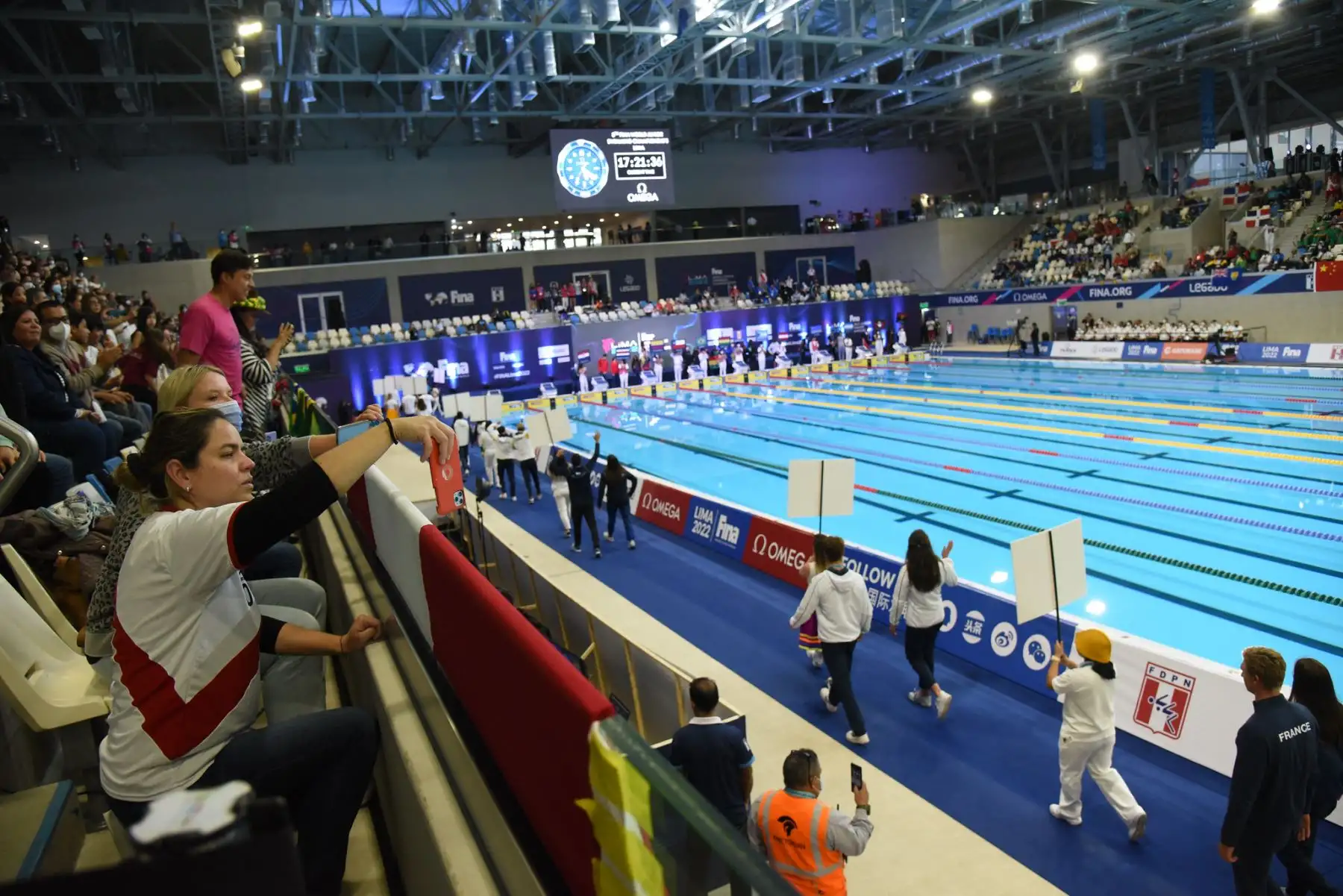 Desde este 30 de agosto,  los mejores nadadores juveniles destacan en el Mundial Junior de Natación que se desarrolla en Lima,  gracias a Legado y la Federación Peruana de Natación
Foto: Legado