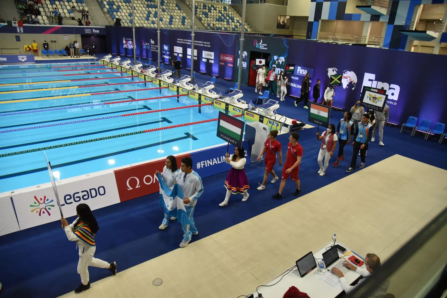 Desde este 30 de agosto,  los mejores nadadores juveniles destacan en el Mundial Junior de Natación que se desarrolla en Lima,  gracias a Legado y la Federación Peruana de Natación
Foto: Legado