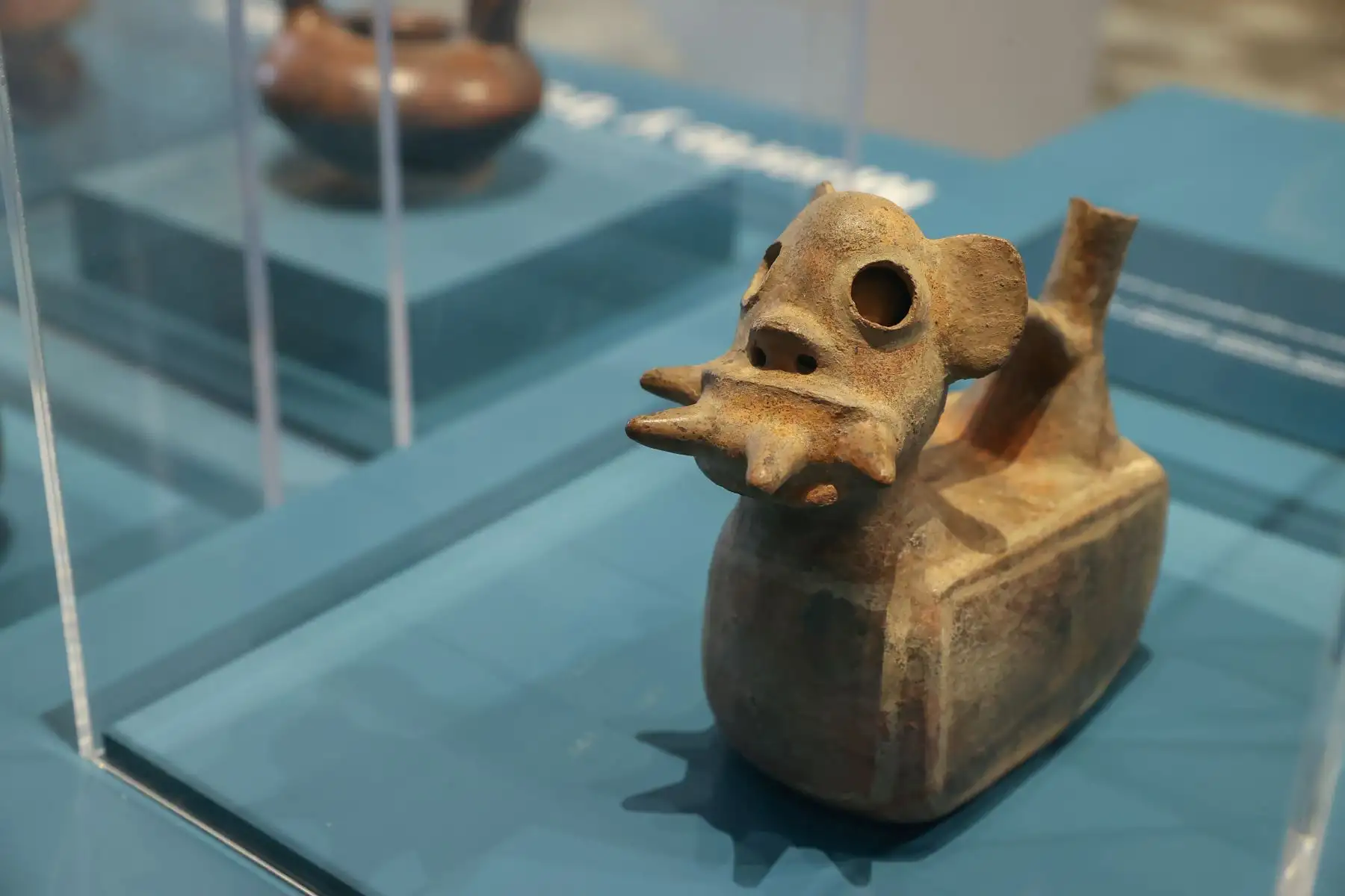 Los objetos que se exhiben en la sala del Mucen fueron encontrados en las excavaciones que se realizaron a partir de la década de 1960 en Piura.
Foto: ANDINA/ Andrés Valle