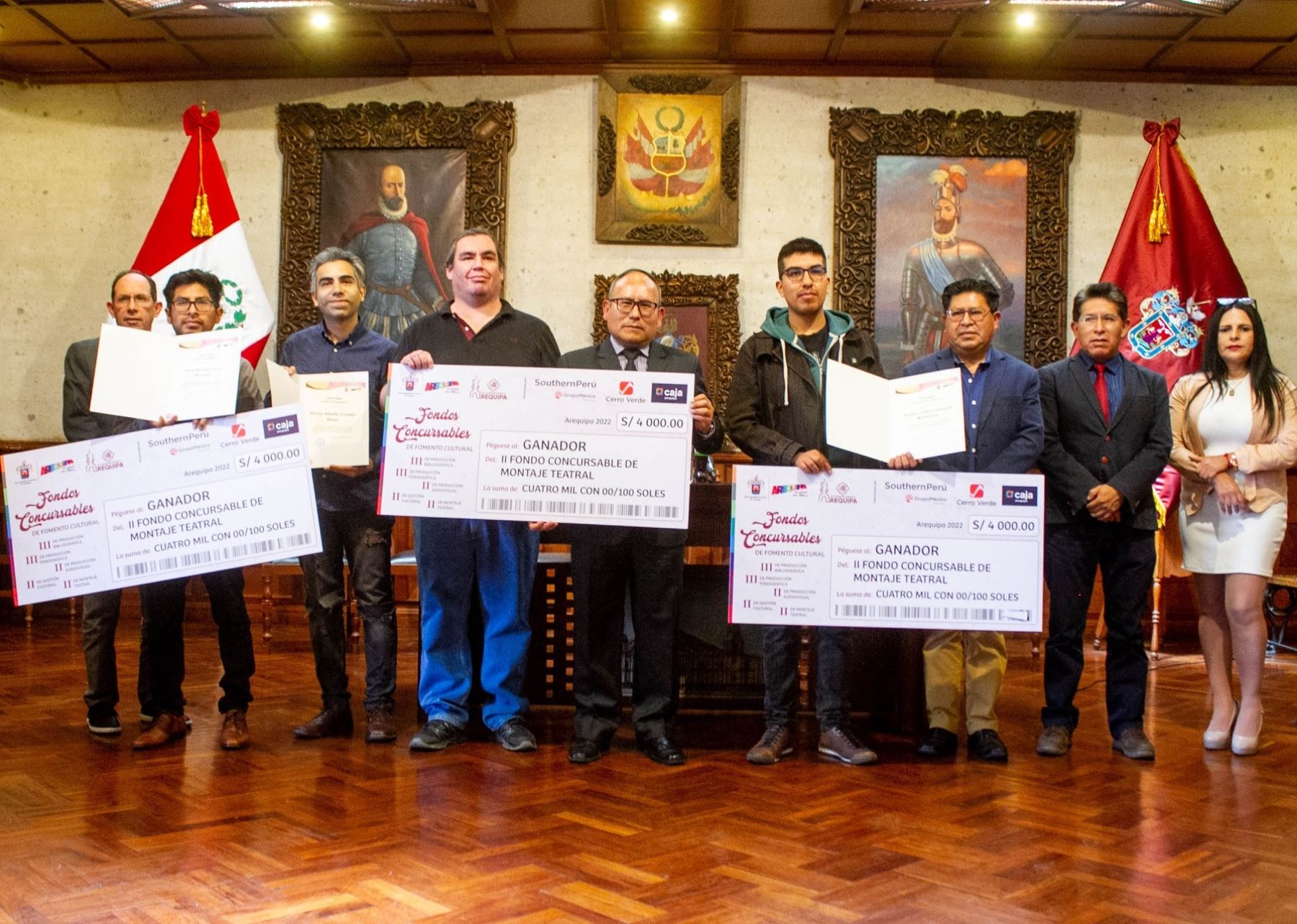 Premian en Arequipa a ganadores de los Fondos Concursables de Fomento a la Cultura. Foto: ANDINA/difusión.