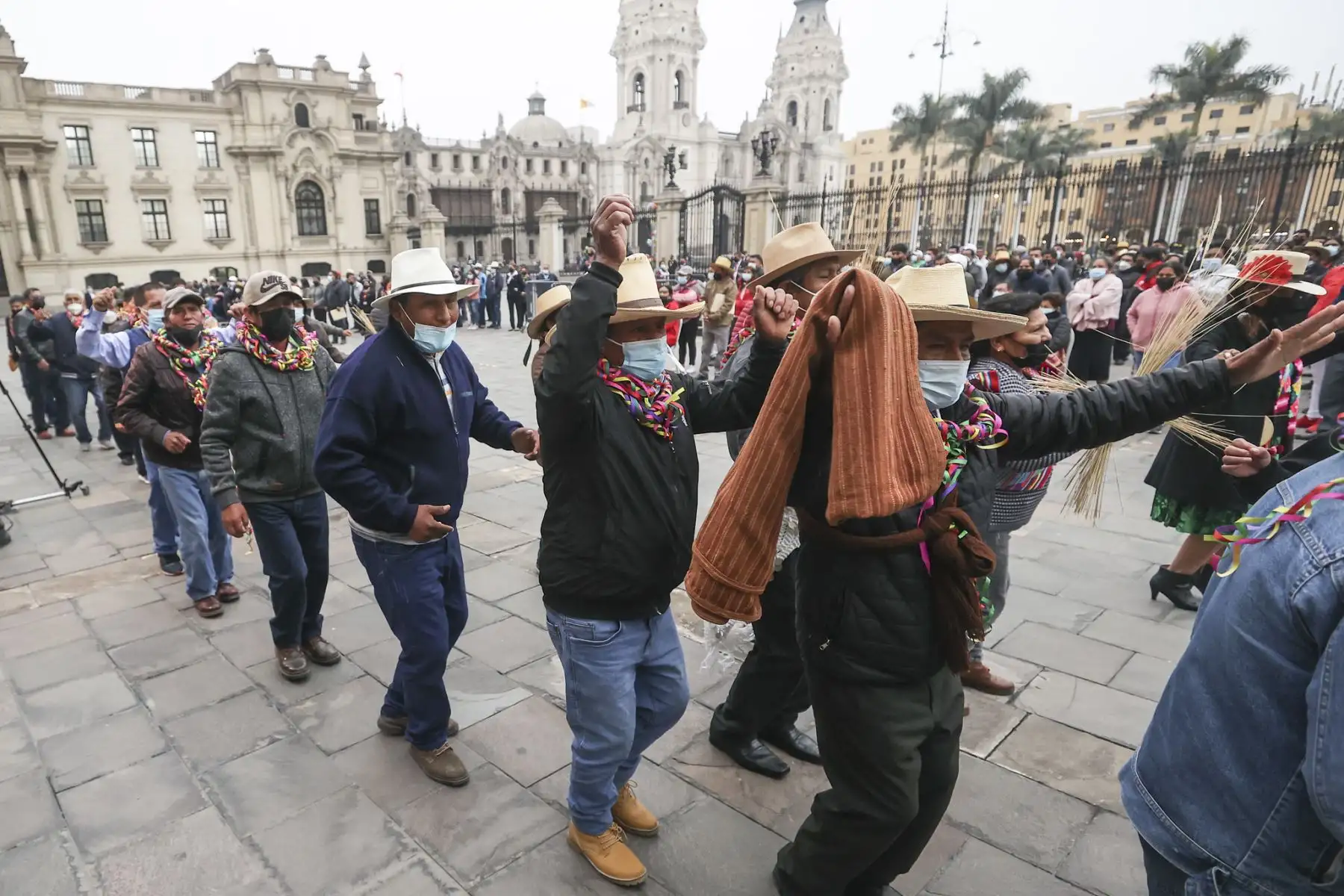Presidente Pedro Castillo se reúne con representantes de comunidades de las regiones Huancavelica e Ica.
Foto: ANDINA/Prensa Presidencia