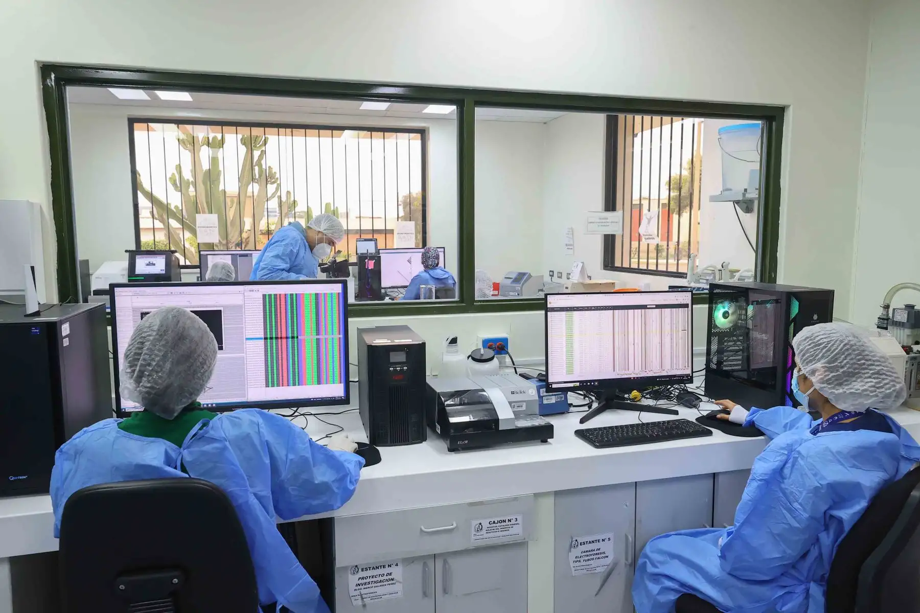 Los investigadores del equipo de vigilancia genómica del Instituto Nacional de Salud (INS) del Ministerio de Salud identificaron un linaje peruano de virus de la viruela del mono designado B.1.6 por el Comité Científico Internacional “mpxv-lineages”. Foto: ANDINA/ Andrés Valle