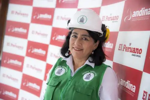 Elizabeth León, candidata del Frente de la Esperanza a la Alcaldía de Lima. Foto: ANDINA/Carla Patiño.
