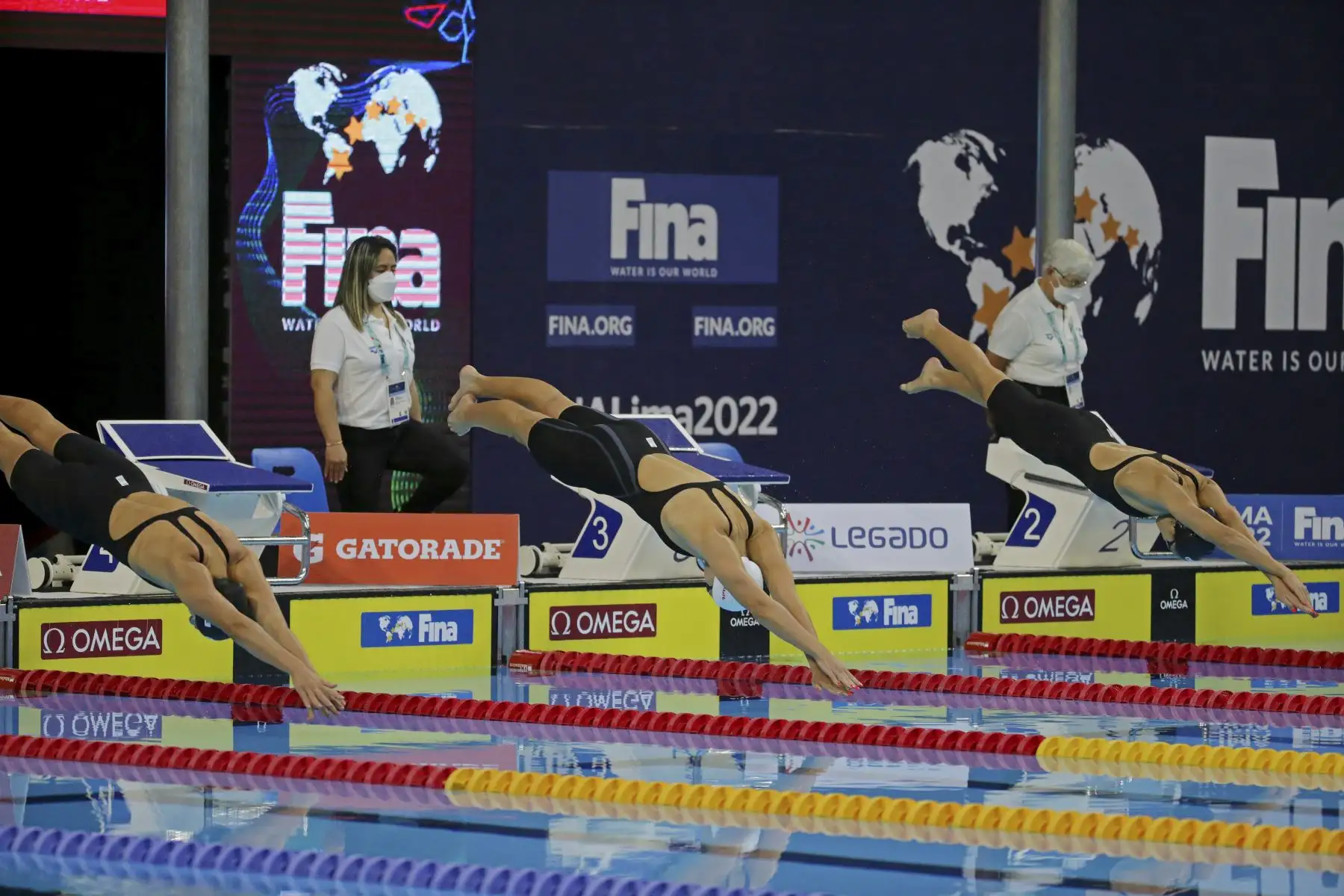 Nadadores dieron lo mejor para lograr meterse a las semifinales en el Campeonato Mundial Júnior de Natación Lima 2022. Foto: Legado