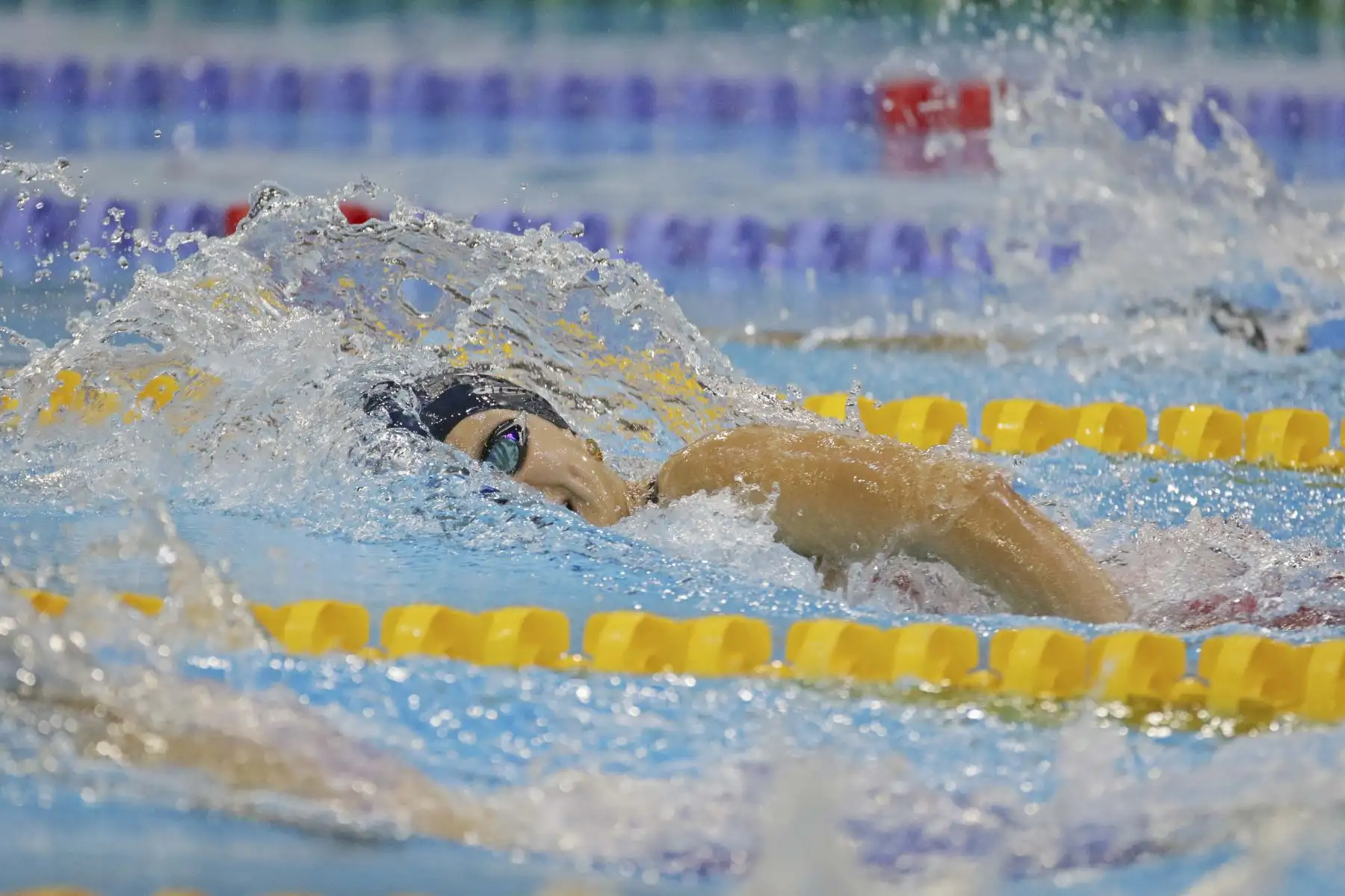 En la sede del Centro Acuático de Legado Videna se viene desarrollando el Mundial Junior de Natación Lima 2022 donde compiten más de 900 deportistas de 93 países, este torneo llega al Perú gracias al trabajo coordinado de Legado y la Federación Peruana de Natación. Foto: Legado