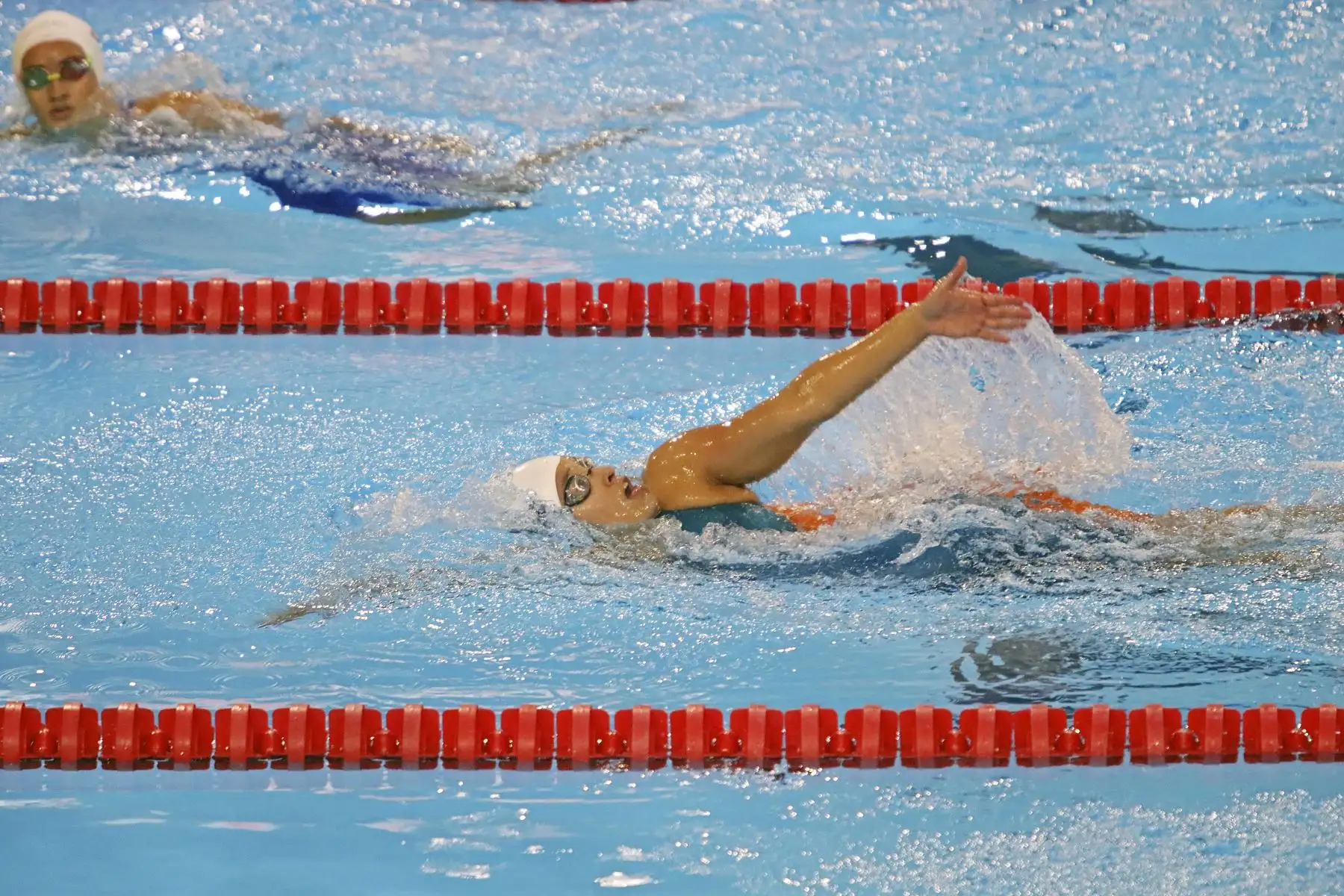 En la sede del Centro Acuático de Legado Videna se viene desarrollando el Mundial Junior de Natación Lima 2022 donde compiten más de 900 deportistas de 93 países, este torneo llega al Perú gracias al trabajo coordinado de Legado y la Federación Peruana de Natación. Foto: Legado