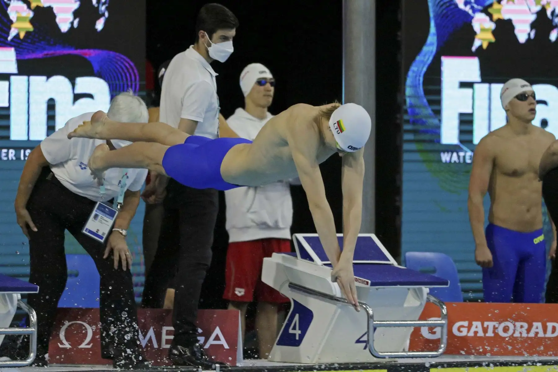 En la sede del Centro Acuático de Legado Videna se viene desarrollando el Mundial Junior de Natación Lima 2022 donde compiten más de 900 deportistas de 93 países, este torneo llega al Perú gracias al trabajo coordinado de Legado y la Federación Peruana de Natación. Foto: Legado