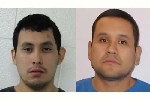 Esta foto combinada fue publicada por la Real Policía Montada de Canadá en Saskatchewan y muestra a Damien Sanderson y Myles Sanderson, los dos sospechosos de los apuñalamientos en la provincia de Saskatchewan en Canadá. Foto: AFP