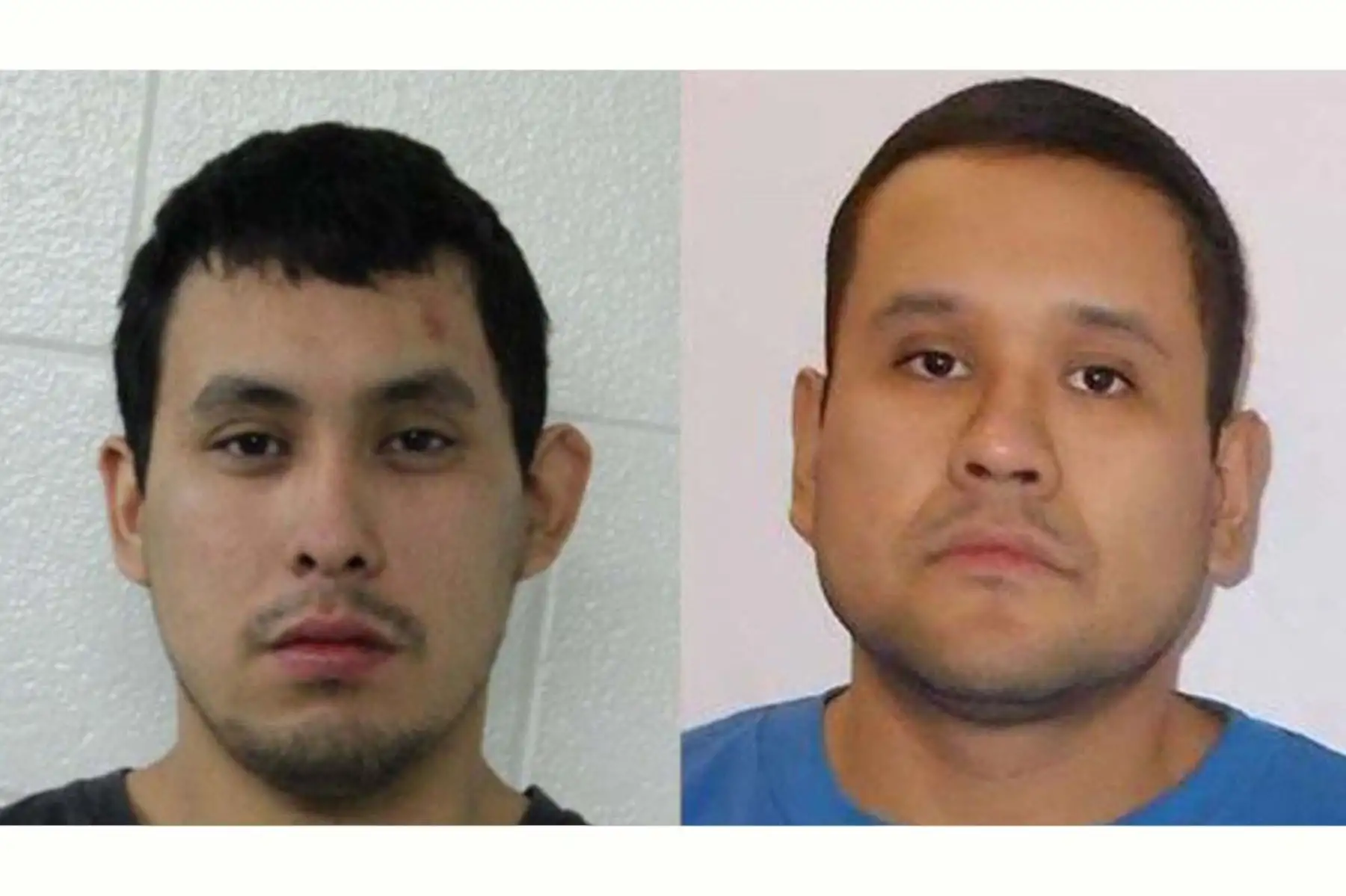 Esta foto combinada fue publicada por la Real Policía Montada de Canadá en Saskatchewan y muestra a Damien Sanderson y Myles Sanderson, los dos sospechosos de los apuñalamientos en la provincia de Saskatchewan en Canadá. Foto: AFP