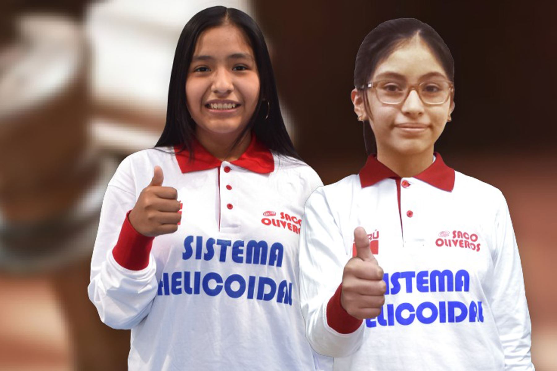 Azumi Bravo Mallco y María Fernanda Herrada Blanco se han preparado con mucha constancia para dejar en alto el nombre del Perú. ANDINA/Difusión