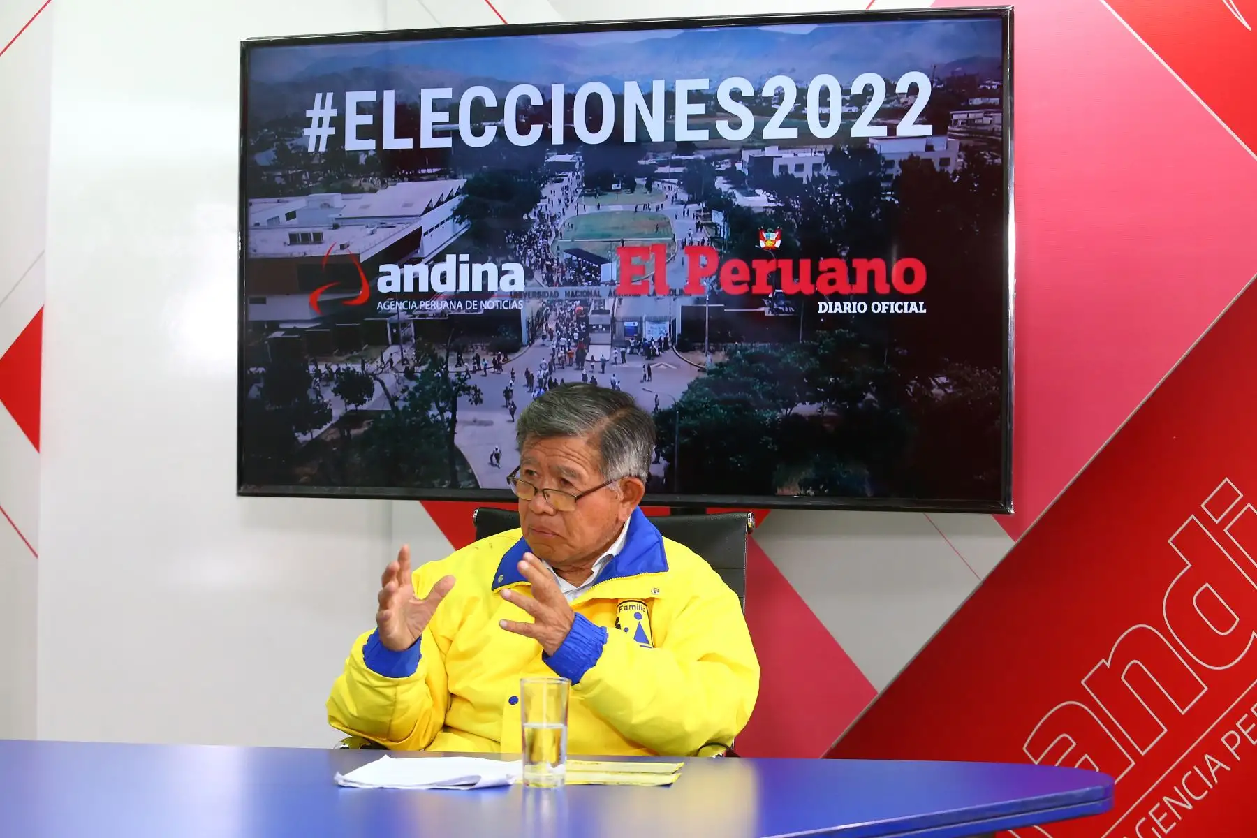 Entrevista a Nelson Chui, candidato al Gobierno Regional de Lima por Concertación para el Desarrollo Regional de Lima, transmitido por Andina Canal Online.
Foto: ANDINA/Eddy Ramos