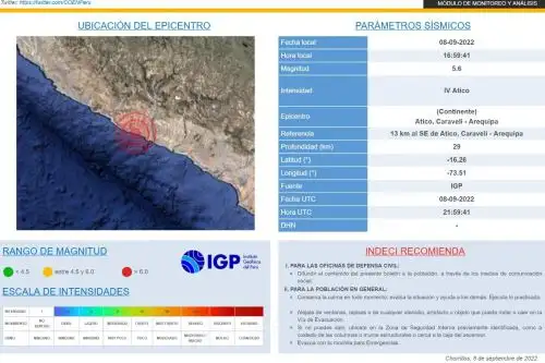Las instituciones de primera respuesta monitorean las zonas vulnerables, pero no hay reporte de daños hasta el momento.