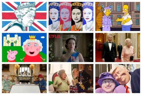 La emblemática figura de Isabel II forma parte de la cultura popular. Foto: Ilustración con capturas de pantalla