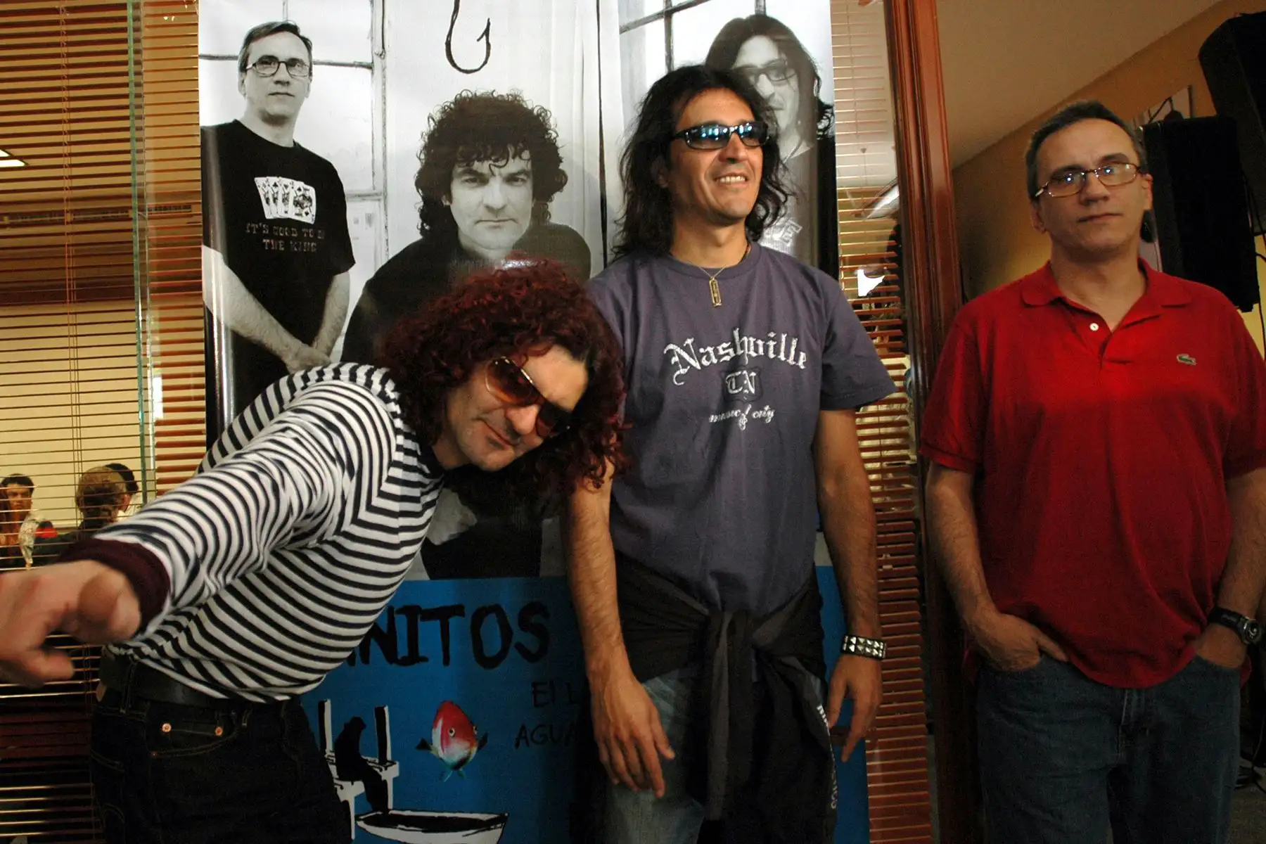 El trío argentino "Enanitos Verdes", integrado por Daniel Piccolo, Felipe Staiti y Marciano Cantero, presentó  su nuevo material discográfico titulado "Pescado original" en ciudad de México. Foto: EFE